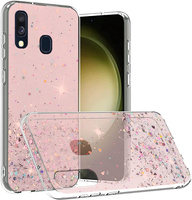 Чехол до Samsung Galaxy A40, Glittery, розовый