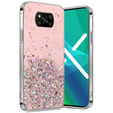 Чехол до Xiaomi POCO X3 / X3 NFC, Glittery, розовый