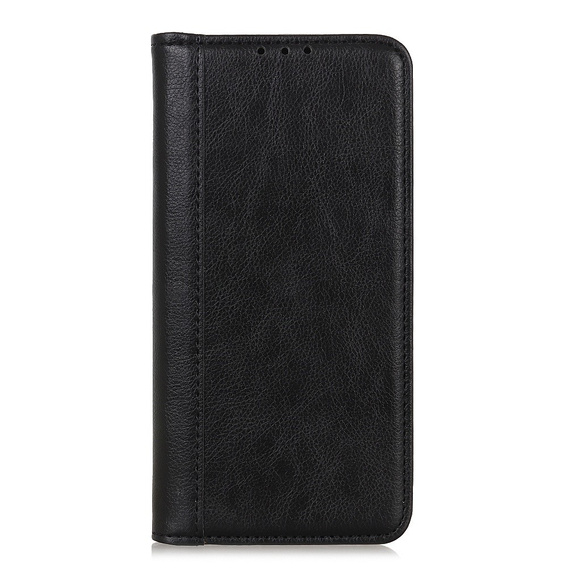 Чехол до Samsung Galaxy A35 5G, Wallet Litchi Leather, чёрный