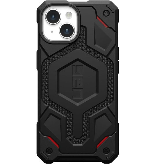 Чoхол Urban Armor Gear до iPhone 15, Monarch Pro Kevlar MagSafe, чорний