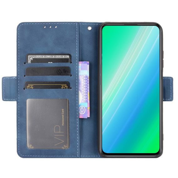 Откидной чехол для Oppo A78 4G, Card Slot, синий