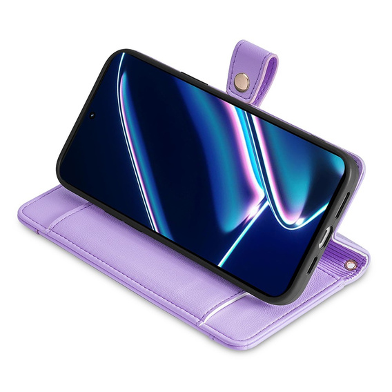 Откидной чехол для Realme 11 Pro 5G / Pro+ 5G, Wallet Zipper Pocket, фиолетовый