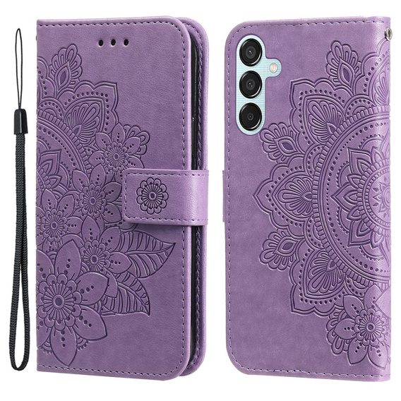 Чохол-книжка для Samsung Galaxy M15 5G, Mandala, фіолетовий