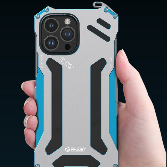 Чехол R-JUST для iPhone 14 Pro, Hollow Armour, синий