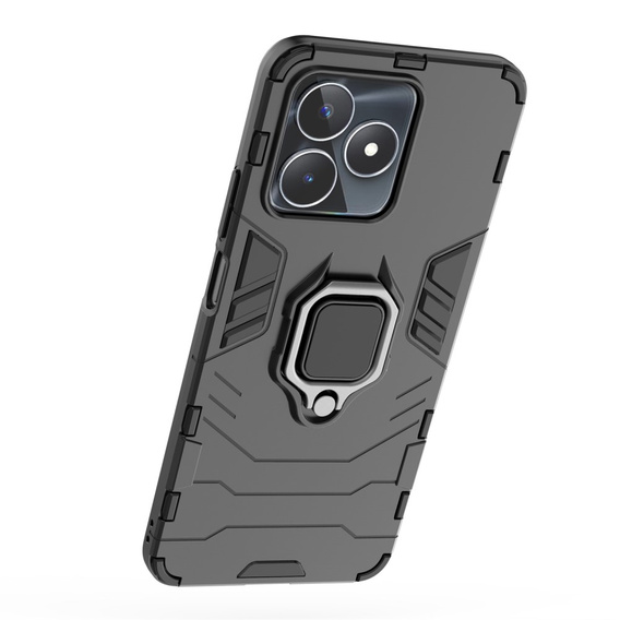 Чехол до Realme C53 4G, Kickstand Ring, чёрный