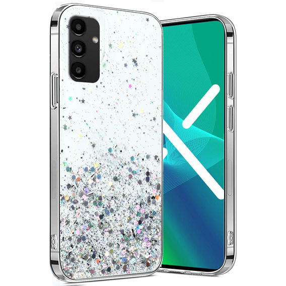 Чехол до Samsung Galaxy A04S / A13 5G, Glittery, прозрачный