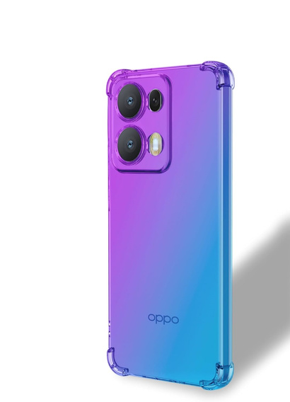 Чохол для Oppo Reno 13 Pro, Gradient Dropproof, Фіолетовий / синій