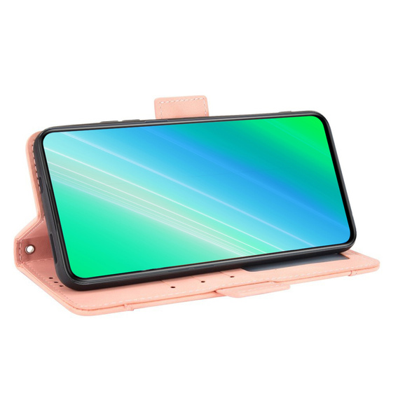 Откидной чехол для Motorola Moto G84 5G, Card Slot, розовый