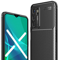 Чехол до Oppo A16, Carbon Gel, чёрный