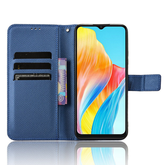 Откидной чехол для Oppo A38 4G / Oppo A18 4G, Wallet Smart Magnet, синий