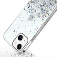 Чехол до iPhone 13 Mini, Glittery, прозрачный