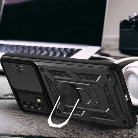 Чехол NOX Camera Slide Oppo A74 4G, CamShield Slide, чёрный