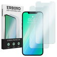 2x Закаленное стекло для iPhone 12 Pro Max, ERBORD 9H Hard Glass на экране