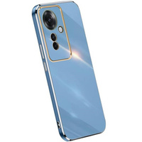 Чехол для Oppo Reno 11F 5G, Glamour CamShield, синий