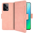 Футляр з клапаном для Xiaomi Redmi Note 12 Pro+ 5G, Card Slot, рожевий