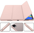 Чехол для iPad Pro 12.9 2022 / 2021 / 2020, Smart Pencil, с держателем стилуса, розовый