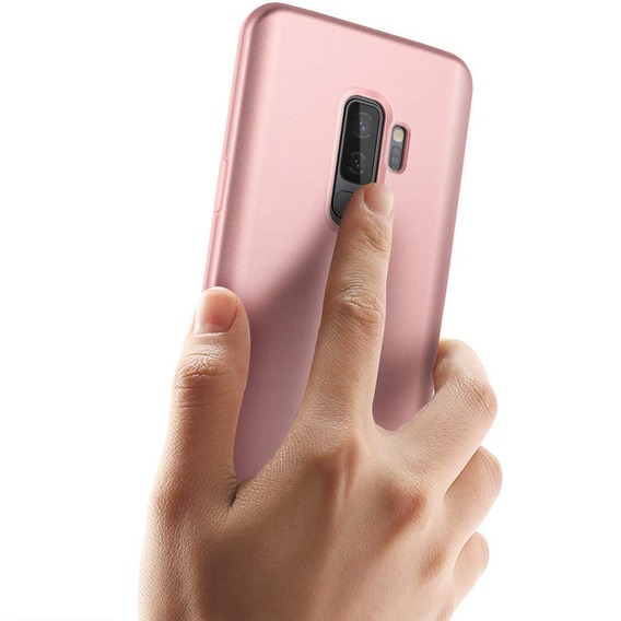 Чехол до Samsung Galaxy S9+ Plus, Suritch Full Body, розовый rose gold