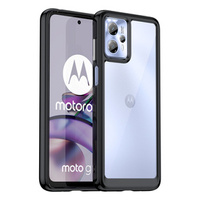 Чехол до Motorola Moto G13 / G23, Fusion Hybrid, прозрачный / черный