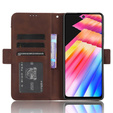 Футляр з клапаном для Infinix Hot 30i, Card Slot, коричневий