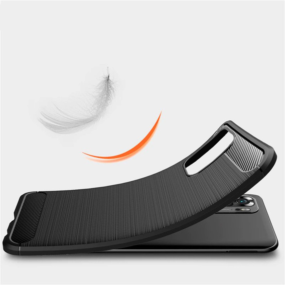 Чoхол до Xiaomi Redmi Note 10 / 10S, Carbon, чорний