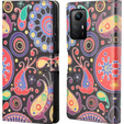 Откидной чехол для Xiaomi Redmi Note 12S, Wallet, colorful jellyfish, чёрный