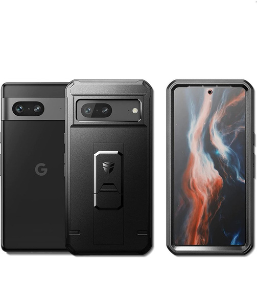 Бронированный чехол для Google Pixel 7 Dexnor Full Body, Dexnor Full Body, чёрный