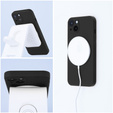 ERBORD Чехол Silicone Mag Cover для iPhone 15 Pro, чёрный