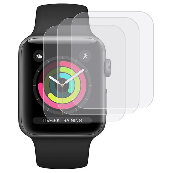 3x ERBORD Гідрогелева фольга для Apple Watch 1/2/3 38mm