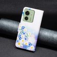 Чохол-книжка для Motorola Edge 40 5G, Wallet, butterfly & flowers, м'яти