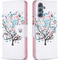 Чохол-книжка для Samsung Galaxy M34, Wallet, colorful tree, білий