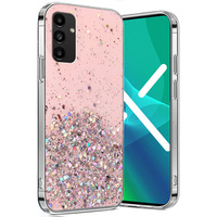 Чехол до Samsung Galaxy A04S / A13 5G, Glittery, розовый