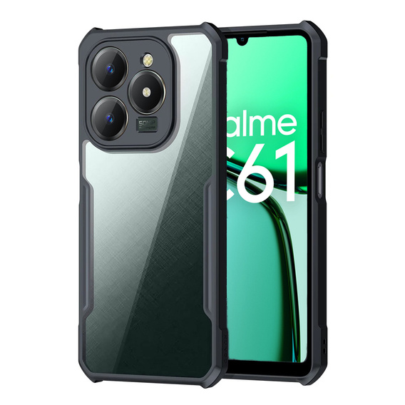 Чехол до Realme C61, AntiDrop Hybrid, чёрный