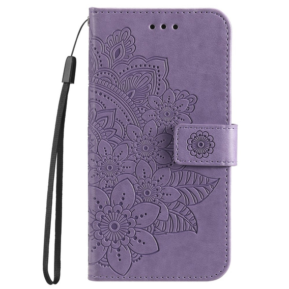 Откидной чехол для Xiaomi Redmi 13C / Poco C65, Mandala Flower, фиолетовый