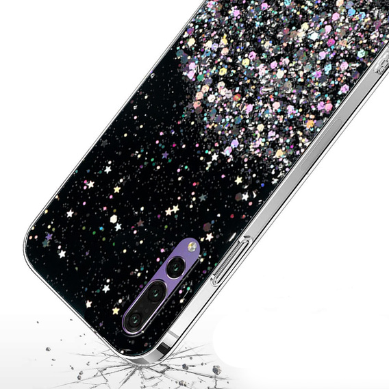 Чoхол до Huawei P20 Pro, Glittery, чорний