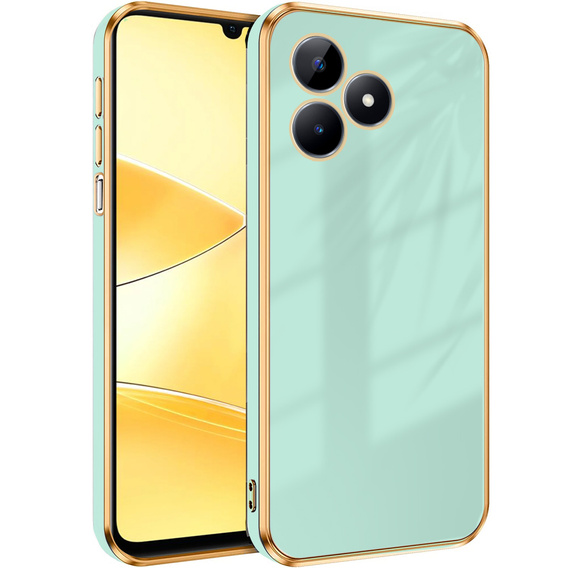 Чехол для Realme C51, Glamour CamShield, мятный