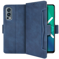 Откидной чехол для OnePlus Nord 2 5G, Card Slot, синий