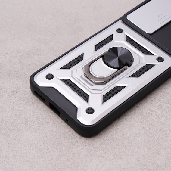 Чехол NOX Camera Slide Xiaomi Redmi 12, CamShield Slide, серебро