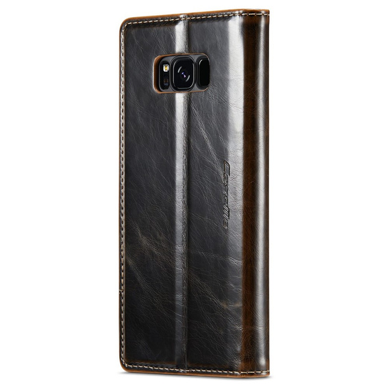 Чохол-обкладинка CASEME для Samsung Galaxy S8+ Plus, Waxy Textured, кава