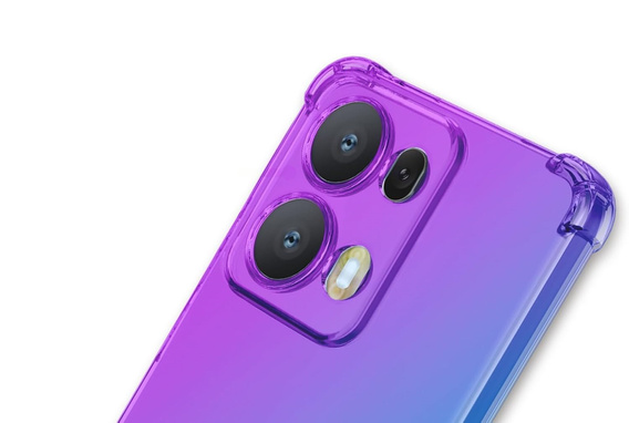 Чохол для Oppo Reno 13 Pro, Gradient Dropproof, Фіолетовий / синій