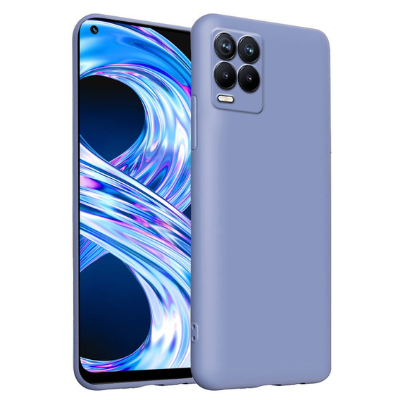 Чехол до Realme 8 / 8 Pro, Silicone Lite, лавандовый