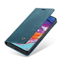 Чехол CASEME для Samsung Galaxy A70, Leather Wallet Case, синий