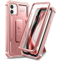 Бронированный чехол для iPhone 11, Dexnor Full Body, розовый rose gold