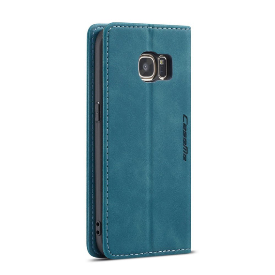 Чехол CASEME для Samsung Galaxy S7, Leather Wallet Case, синий