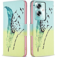 Чохол-книжка для Oppo A79 5G, Wallet, feather, м'яти