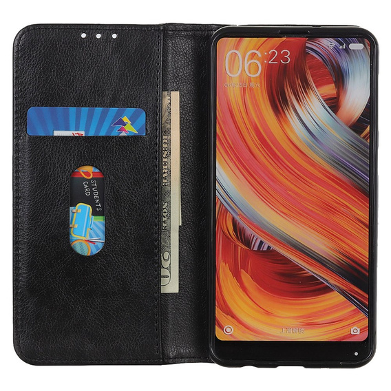 Флип-кейс для Samsung Galaxy S25 Ultra, Split Leather, чёрный