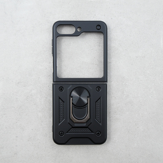 Бронированный Чехол до Samsung Galaxy Z Flip5 5G, Nox Case Ring, чёрный