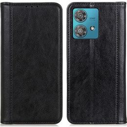 Чехол до Motorola Moto G84 5G, Wallet Litchi Leather, чёрный