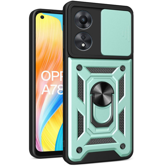 Чехол NOX Camera Slide Oppo A78 4G, CamShield Slide, зеленый