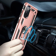 Бронированный Чехол до Samsung Galaxy S20 FE, Nox Case Ring, розовый rose gold