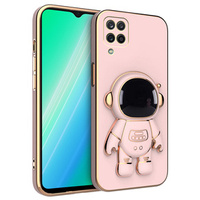 Чехол до Samsung Galaxy A12 / M12 / A12 2021, Astronaut, розовый rose gold